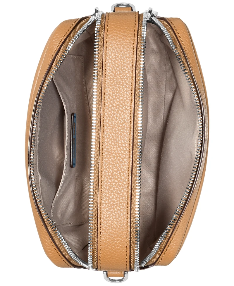 Michael Kors Bryant Medium Leather Double Zip Chain Camera Crossbody