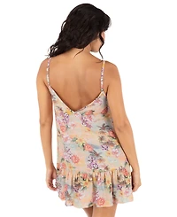 Hurley Women's Scenic Sunset V-Neck Mini Swim Dress