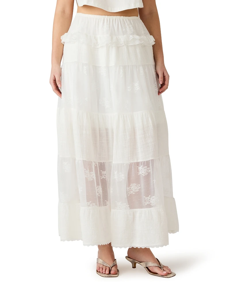 Steve Madden Women's Tarryn Flared Loose Fit Skirt