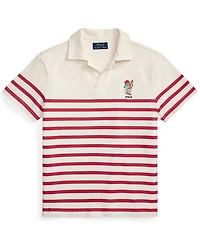 Polo Ralph Lauren Boys' 8-20 Bear Striped Cotton Shirt
