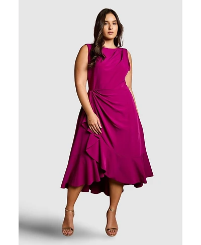 Coast Women's Crepe Ruffle Midi Dress