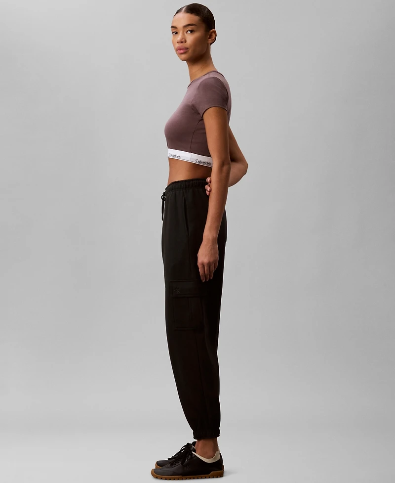 Calvin Klein Performance Women's Modern Short-Sleeve Cropped T-Shirt