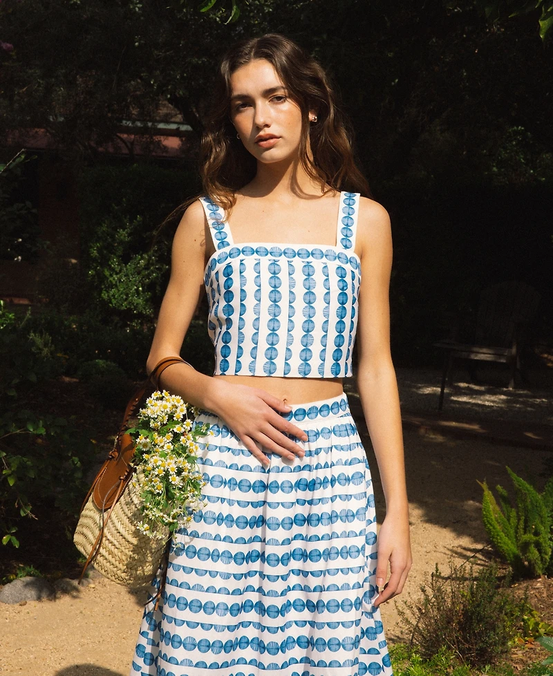 French Connection Women's Structured Taffeta Midi Skirt