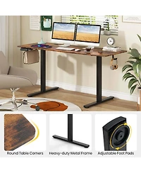 63 x 24 Inch Sit Stand Desk Height Adjustable Electric Standing