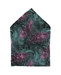 Trafalgar Men's Arcane Storm Silk Tie & Pocket Square Bundle