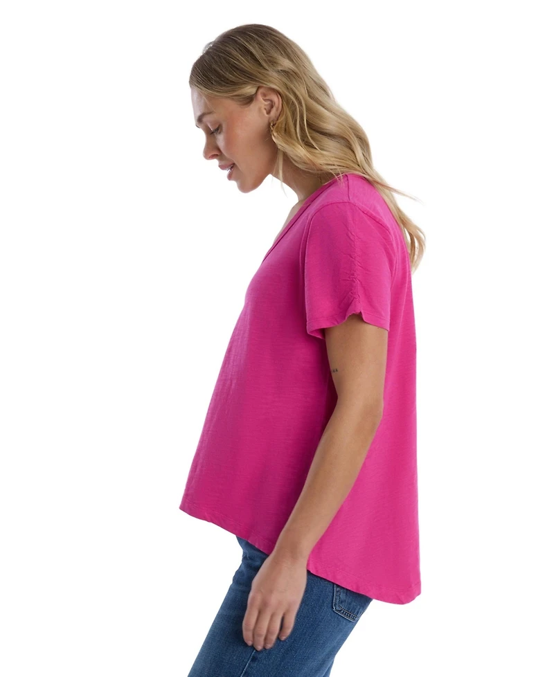 Wilt Clothing Women's Ruched Sleeve Tee