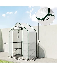 house for Outdoors, 6 Shelves with Pe Cover,