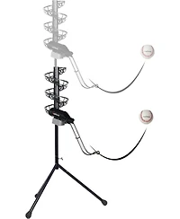 Furlihong Automatic Baseball Pitching Machine Feeder and Soft Toss Trainer 2 in 1 System w/ Height Adjustable Base and Extendable Ball Stacker
