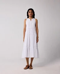 Reistor Women's Embroidered Sleeveless Maxi Dress