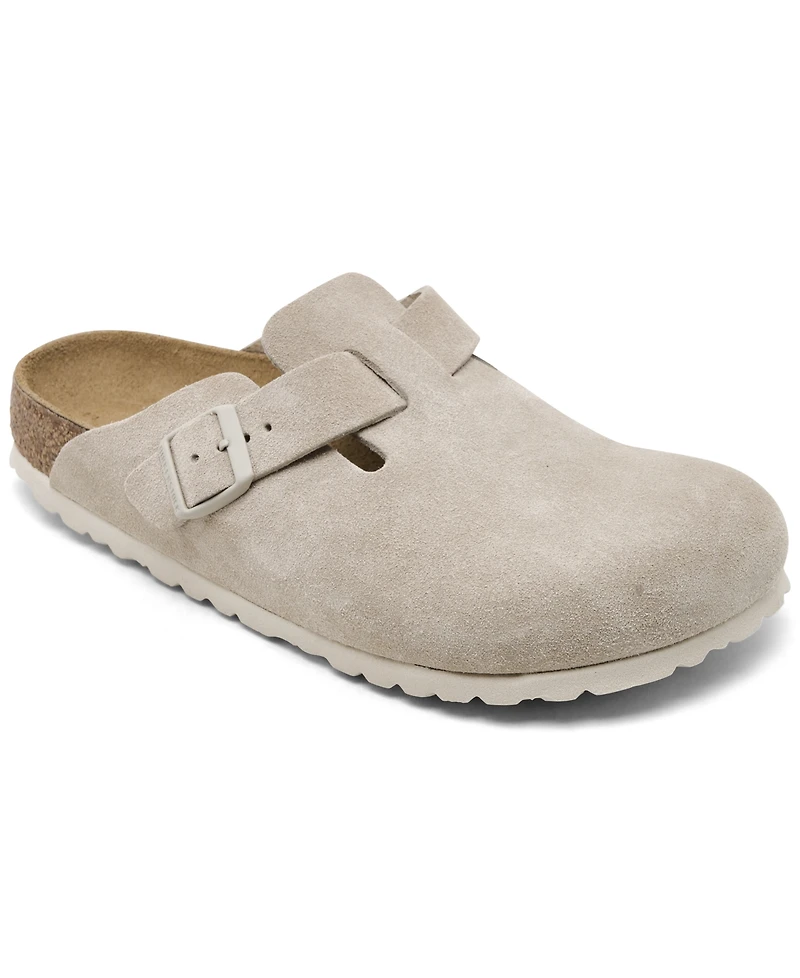 Birkenstock Women's Boston Suede Leather Casual Clogs from Finish Line