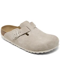 Birkenstock Women's Boston Suede Leather Casual Clogs from Finish Line