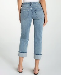 Liverpool Los Angeles Petite Marley Cropped Girlfriend Cuffed Jeans