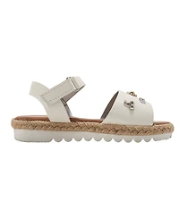 Bebe Little Girls Girl's Fashion Sandals – Dressy Shoes with Playful Charm Details
