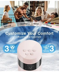 Antarctic Star Digital Oscillating Tower Fan, 3-Speed with Remote & 12H Timer