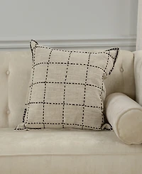 Rizzy Home Jennie Cotton Blend Decorative Pillow, 20" x 20"