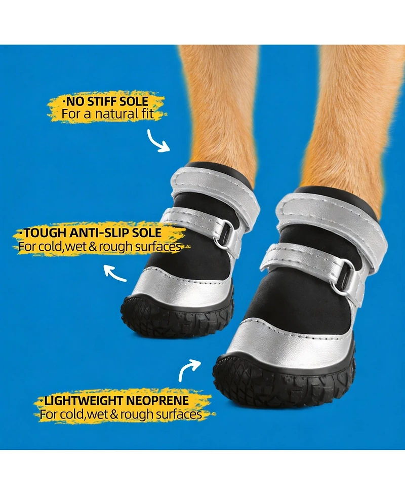 Aronkl Anti-slip Dog Boots for Small Puppies - Breathable, Reflective, & Paw Protective