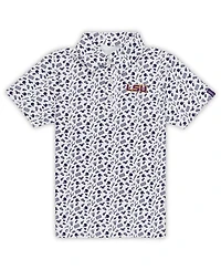 Garb Toddler Purple Lsu Tigers Tom All-over Print Performance Polo Shirt