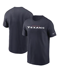 Nike Men's Navy Houston Texans Team Wordmark T-Shirt