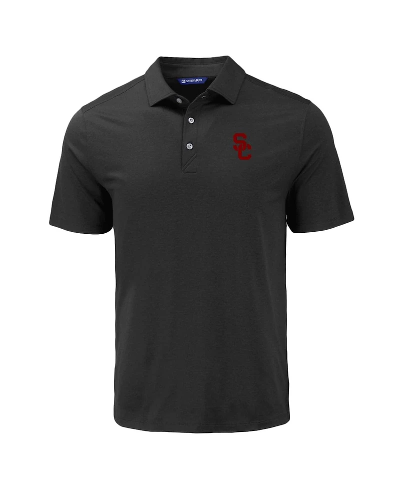 Cutter & Buck Men's Black Usc Trojans Coastline Epic Comfort Eco Polo Shirt
