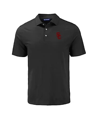 Cutter & Buck Men's Black Usc Trojans Coastline Epic Comfort Eco Polo Shirt
