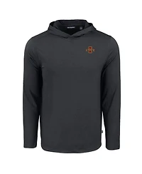 Cutter & Buck Men's Black Iowa State Cyclones Coastline Epic Comfort Eco Long Sleeve Hoodie