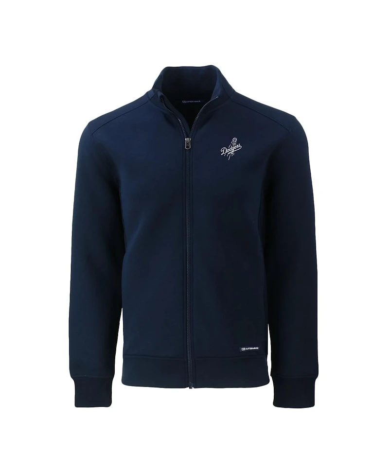 Cutter & Buck Men's Navy Los Angeles Dodgers Roam Eco Tri-Blend Full-Zip Jacket