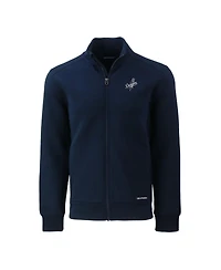 Cutter & Buck Men's Navy Los Angeles Dodgers Roam Eco Tri-Blend Full-Zip Jacket