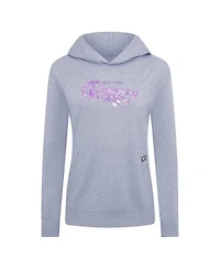 LevelWear Women's Heather Gray New York Rangers Pullover Hoodie