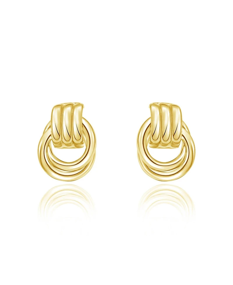 The Lovery Gold Doorknocker Stud Earring 14K Gold-Plated Sterling Silver