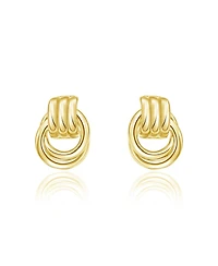 The Lovery Gold Doorknocker Stud Earring 14K Gold-Plated Sterling Silver
