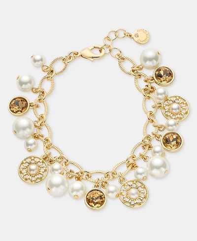 Charter Club Multi-Stone Charm Bracelet, Macy's Exclusive