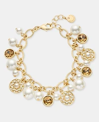 Charter Club Multi-Stone Charm Bracelet, Macy's Exclusive