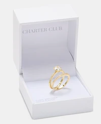 Charter Club Cubic Zirconia Pave Ring Set, Macy's Exclusive