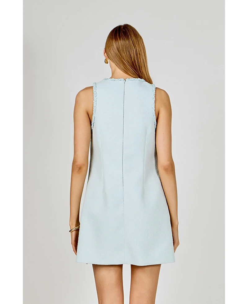 English Factory Women's Textured Mini Dress
