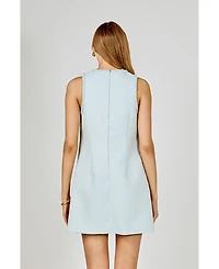English Factory Women's Textured Mini Dress