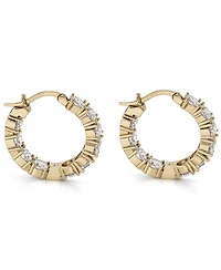 And Now This Cubic Zirconia Inside Outside Hoop Earring