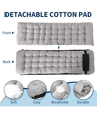 gaomon TrailBlaze Heavy-Duty Folding Camping Cot Bed for Adults – Removable Thick Mattress, Pillow & Side Pocket, Portable Oxford, 400lbs Capac