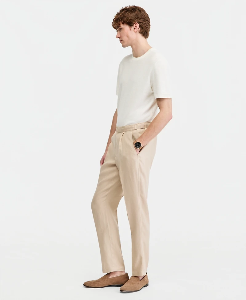 Club Room Men's Dressy Drawcord Linen Pants, Macy's Exclusive