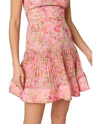 Adrianna Women's Strapless Back Zip Closure Mini Dress