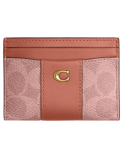 Coach Coated Canvas Signature Essential Card Case