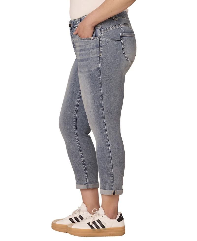 Democracy Plus Ankle-Length Mid-Rise Jeans