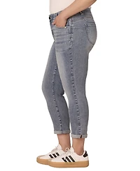 Democracy Plus Ankle-Length Mid-Rise Jeans