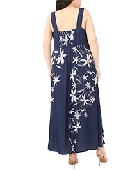 Msk Plus Square Neck Maxi Dress