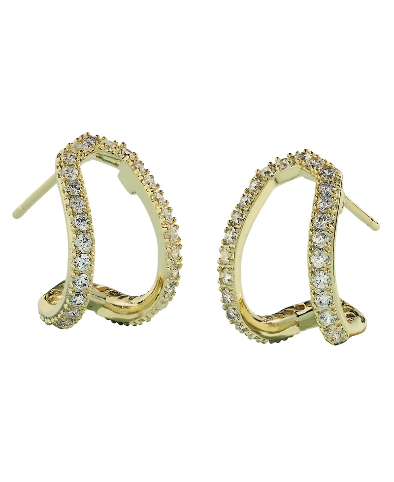 Kendra Scott Cubic Zirconia Daphne Pave Huggie Earrings