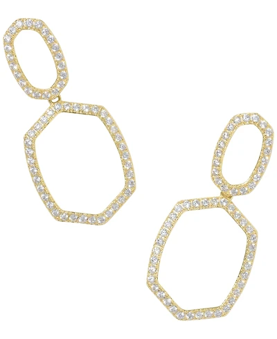 Kendra Scott Cubic Zirconia Open Daphne Pave Open Frame Drop Earrings