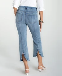 Liverpool Los Angeles Petite Gia Glider Crop Flare Jeans