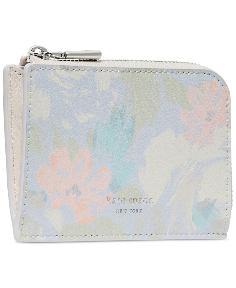 kate spade new york Mini Zip Leather Card Case Wallet