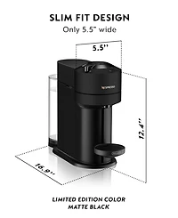 Nespresso Vertuo Next Coffee and Espresso Maker with Aeroccino Milk Frother, 2-Pc. Set, Model ENV120