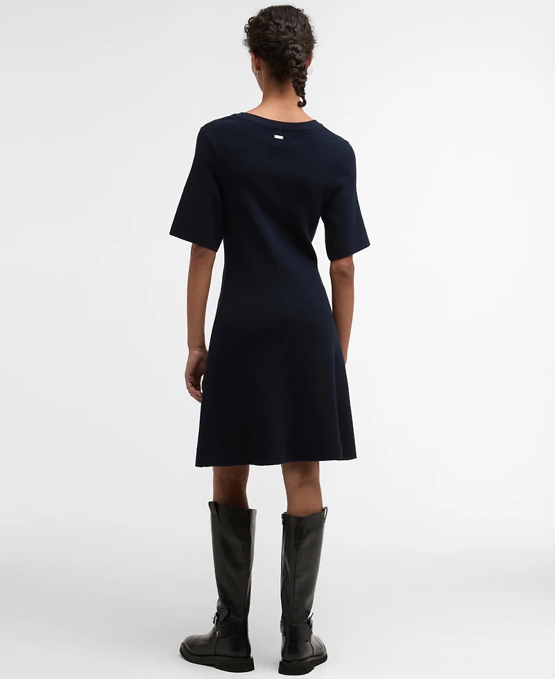 Barbour Women's Camille Knitted Short-Sleeve Dress