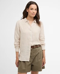 Barbour Women's Marine Relaxed-Fit Stripe Shirt